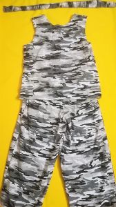 Kids Costumes to Hire - Army - Grey - pants, top, headband